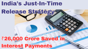 India’s Just-In-Time Release Strategy: ₹26,000 Crore Saved in Interest Payments