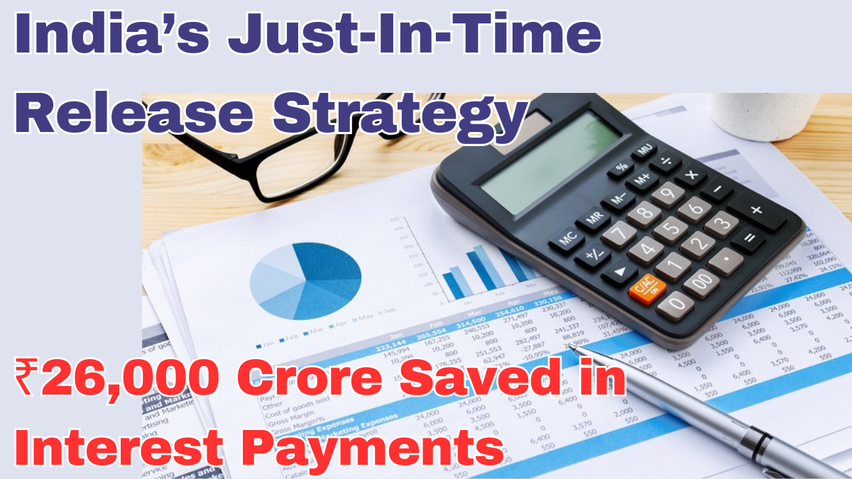 India’s Just-In-Time Release Strategy: ₹26,000 Crore Saved in Interest Payments