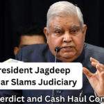 Vice-President Jagdeep Dhankhar Slams Judiciary Over SC Verdict and Cash Haul Controversy