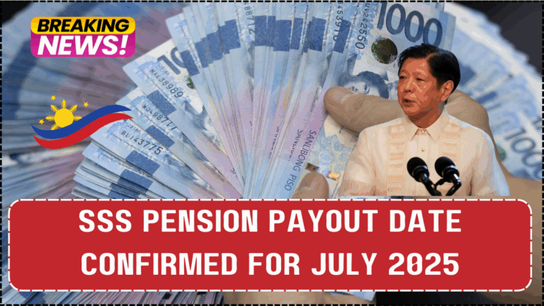 SSS Pension Payout Date Confirmed for July 2025: Who Qualifies?